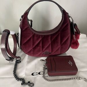 Coach   Carmen Mini Crossbody Bag With Quilting And Card Case